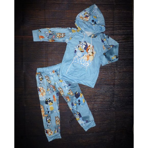 Matching Sets | Boutique Bluey Boys Girls Hooded Sweathsirt Outfit Set ...